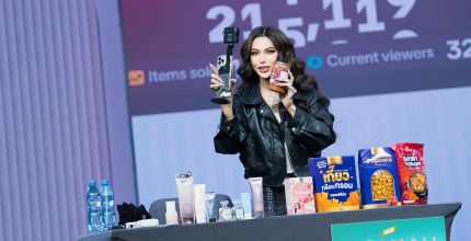 3.2.2 ภาพนางงาม _ Influencer ถือสินค้า หรือ Live ขายของ (Real-time Commerce)